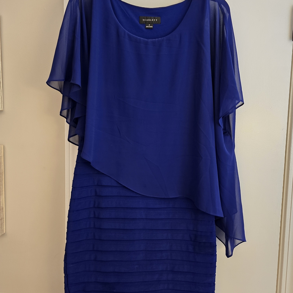 Scarlett Royal Blue Asymmetrical Dress